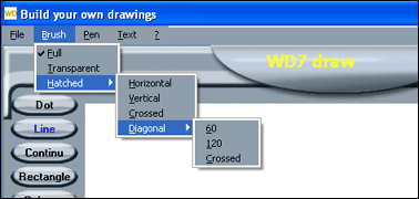 Main menu of a Windows application