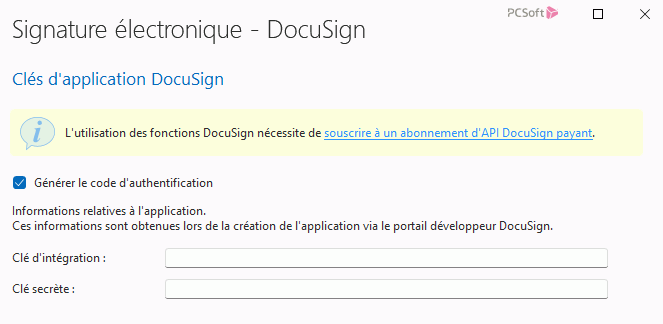 Docusign : Signature électronique - PC SOFT - Documentation en ligne