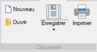 Options du groupe Document