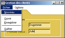 Menu principal